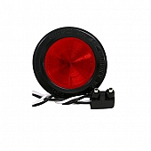 Side Marker Light Round with 3 LED Red Lens - V162KR