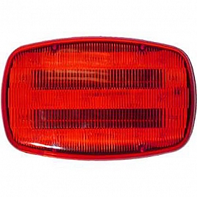 Peterson Mfg. Warning Light LED Red Lens 6 inch Magnet Mount Battery Operated