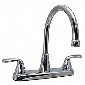 Phoenix Products Faucet 2 Lever Handle Chrome Plastic for Kitchen PF231302