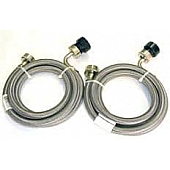 Clothes Washer/ Dryer; Inlet Hose; Reinforced; 5 Foot Length; Set of 2