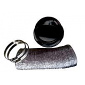 Clothes Washer/ Dryer Vent Installation Kit; Fits All Pinnacle Clothes Dryer Models;  Black; With Damper