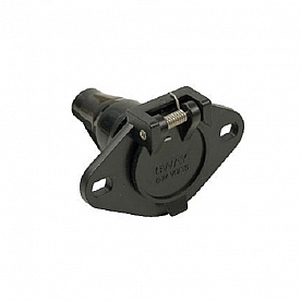 Pollak Trailer Wiring Connector 6 Way Round Socket - 12-720