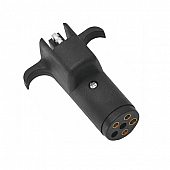 Pollak Trailer Wiring Connector Adapter 6 Pin To 4 Flat - 12-717