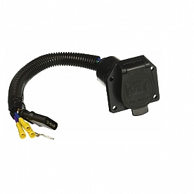 Pollak Trailer Wiring Connector Adapter 7 Blade To 4 Flat - 12-723EV