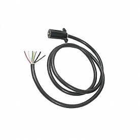 Pollak Trailer Wiring Connector Adapter - 7-Way RV Blade with 8 Foot Cable