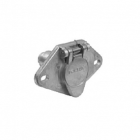 Pollak Trailer Wiring Connector Zinc Die Cast Housing 4 Way Round Socket - 11-404