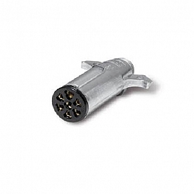 Pollak Trailer Wiring Connector Zinc Die Cast Housing 7 Way Round Plug End - 11-700