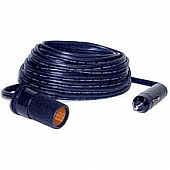Prime Products 25' Cigarette Lighter Extension Cord, 18 Ga. 5 Amp Black