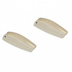 Prime Products RV Door Catch Bullet Style Colonial White - Set Of 2 - 18-5081