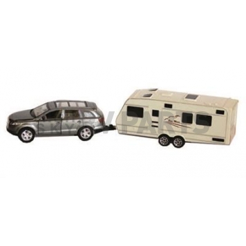 Prime Products RV Model Vehicle - Die Cast Metal And Plastic SUV And Trailer Action Toy Scale: 1:48 - 27-0026