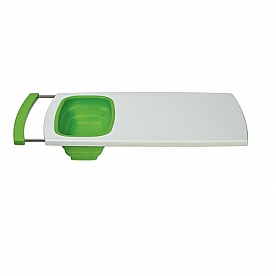 Cutting Board Prepworks (R) White Cutting Board/ Green Colander