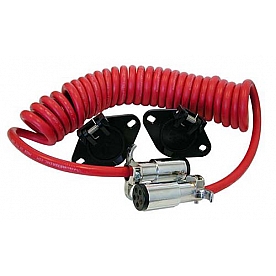 Roadmaster RV Wiring Connector Extension Flexo-Coil 6 Wire Plug And Socket 8' - 146