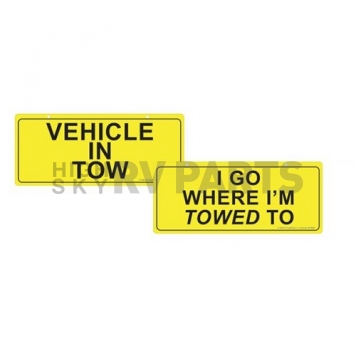 Roadmaster 770-2 Warning Sign - Two Sided Design