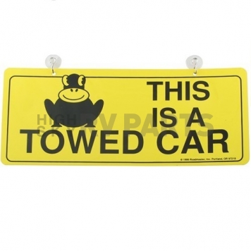 Roadmaster 440 Warning Sign - This Is a Towed Car