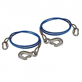 Roadmaster Trailer Safety Cable 76'' With Single Snap Hook - Set Of 2