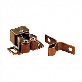 Door Catch Double Roller Type Black Set Of 2