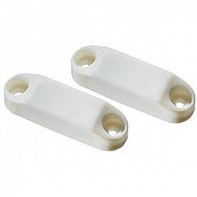 RV Compartment Cabinet Door Magnetic Catch White - Set of 2