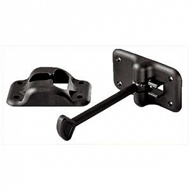 Door Catch T-Style Black 3-1/2 inch