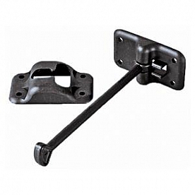 Door Catch T-Style Black 6 inch