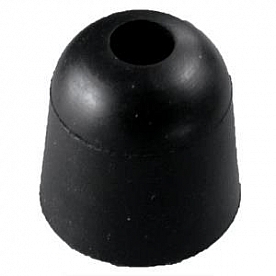 Rubber Door Stop Bumper Black 1 inch