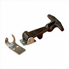 Hood Latch Black Rubber Single - E205