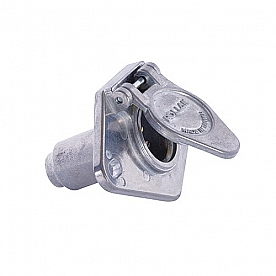 Pollak Trailer Wiring Connector Adapter 4 Way Socket Die-Cast Metal - P404