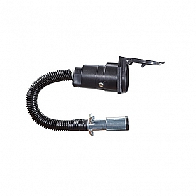 Pollak Trailer Wiring Connector Adapter 6-Way Pin To 7-Way Blade