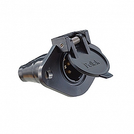Pollak Trailer Wiring Connector Adapter 6 Way Socket & Boot - P120