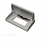 Receptacle Cover Fits GFCI Outlet; White Weatherproof; Single