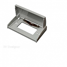 Receptacle Cover Fits GFCI Outlet; White Weatherproof; Single