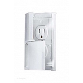 Receptacle Weatherproof Dual Receptacle White