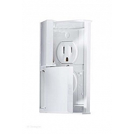 Receptacle Weatherproof Dual Receptacle White