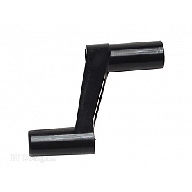 RV Designer Roof Vent Crank Handle - 1 Inch Plastic Black - H701