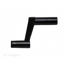RV Designer Roof Vent Crank Handle - 1-3/8 Inch Plastic Black - H703