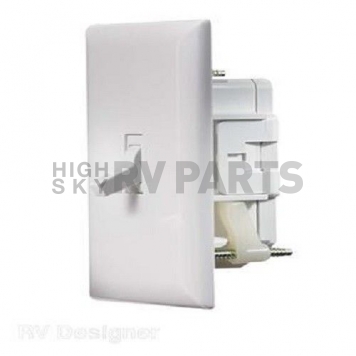 RV Designer Interior Light Switch 125 Volt AC White S821