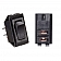 RV Designer Multi Purpose Rocker Switch, 10 Amp - SPST Single Black - S261