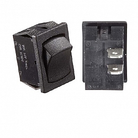 RV Designer Multi Purpose Switch, On/Off SPST, 10 Amp, Black S431