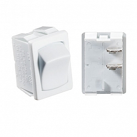 RV Designer Multi Purpose Switch, On/Off SPST, 5-10 Amp, White S435