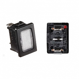 RV Designer Power Indicator Light Clear/Black Single S491