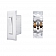 RV Designer Self Contained Contemporary Switch, With Cover-Plate 125 V, White S841