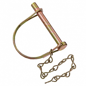 RV Designer Trailer Coupler Safety Pin Clip 5/16 inch Diameter x 2-1/2 inch With Chain H421