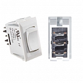 RV Designer White Rocker Switch, 10 A, Momentary On/Off/ Momentary On - SPDT - S345