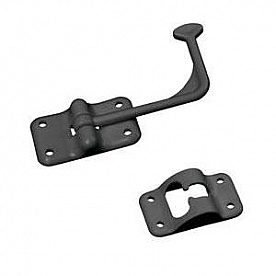 RV Entry Door Holder Black Plastic