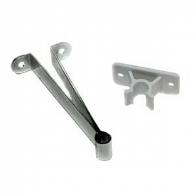 RV Entry Door Holder C-Clip Type Silver 4 inch