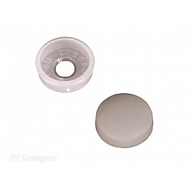 Snap Over Screw Cover White - Set of 14 - H601
