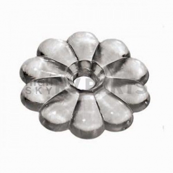 Screw Rosettes Clear With #6 Screws - Set Of 14