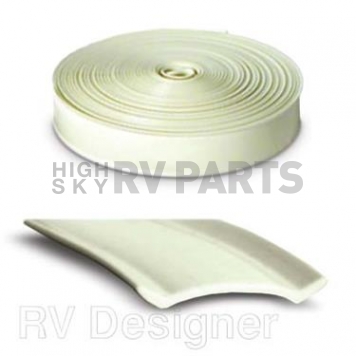 RV Designer Trim Molding Insert 1 inch x 100' Colonial White - Vinyl - E463