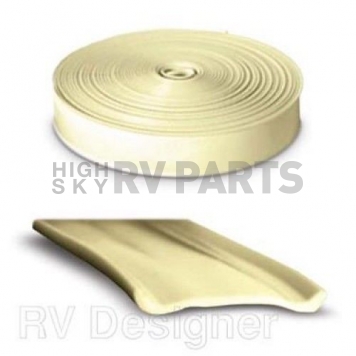 RV Designer Trim Molding Insert 1 inch x 25 inch Beige - Vinyl - E325