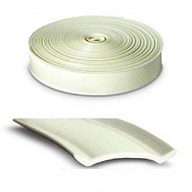 RV Designer Trim Molding Insert 1 inch x 25' Colonial White - Vinyl - E363