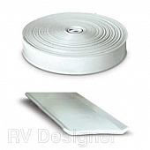 RV Designer Trim Molding Insert 3/4 inch x 25 inch White - Vinyl - E330